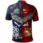 Tonga Polynesian Polo Shirt - Tonga And Aotearoa Polynesian Coat Of Arms Polo Shirt - AL01