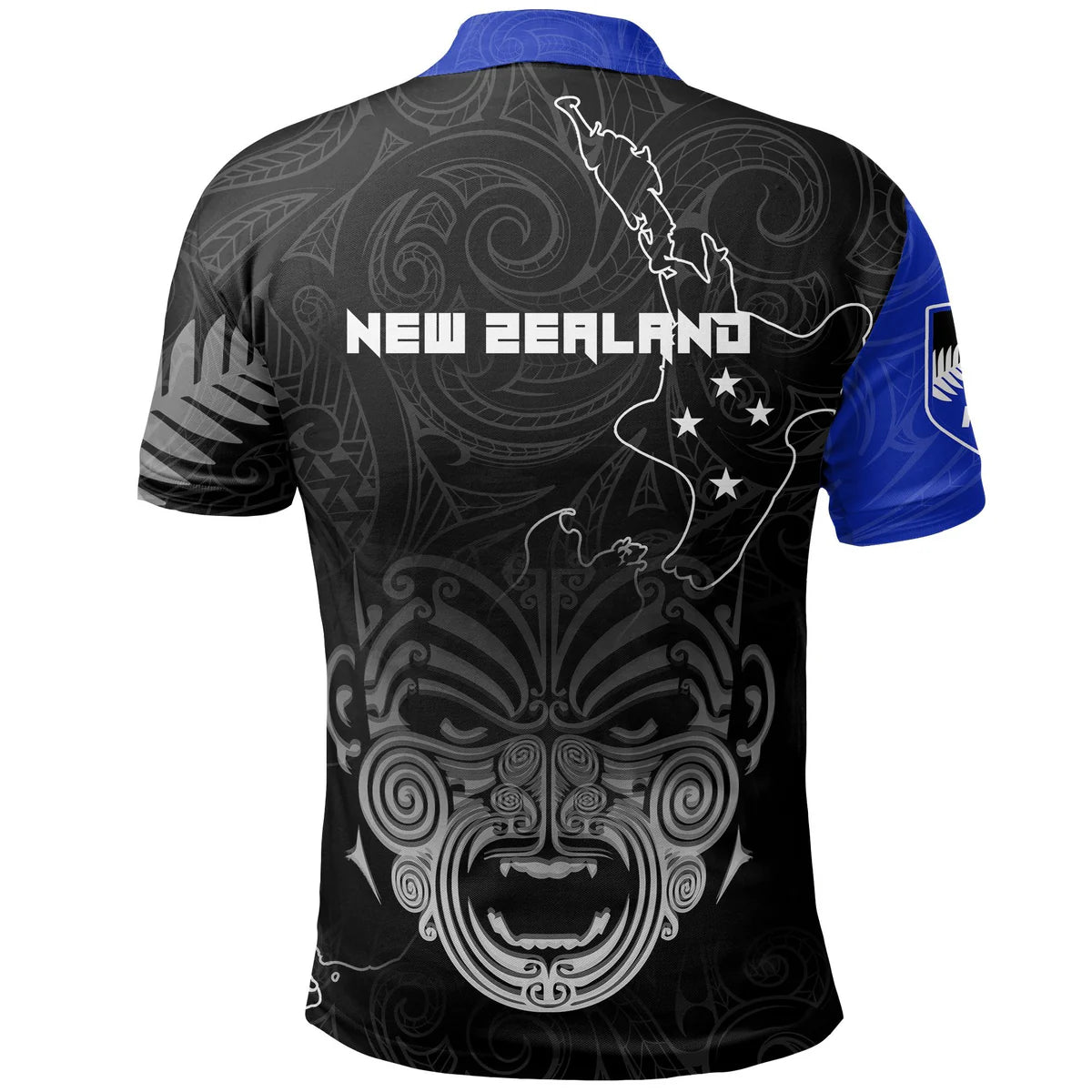 New Zealand Maori Ta Moko Rugby Tattoo Polo Shirt Unisex
