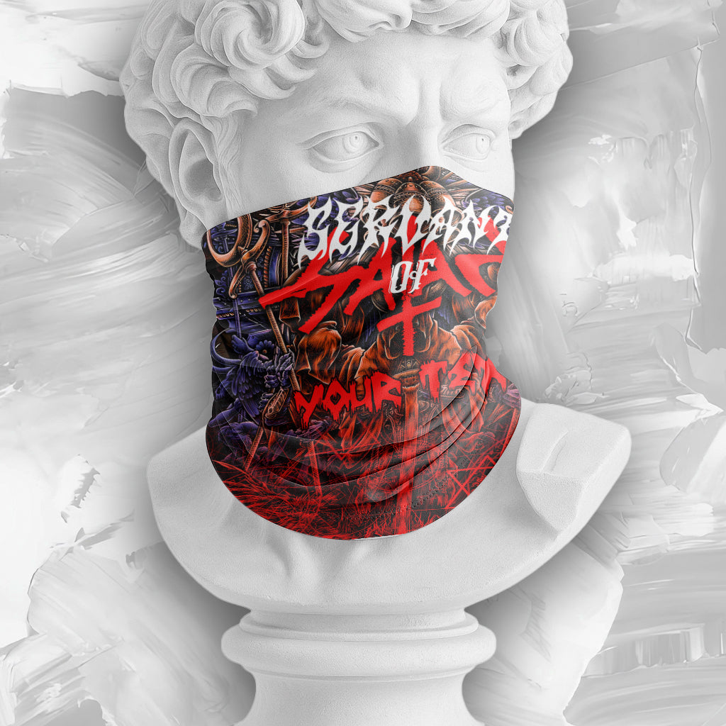 Personalised Servant Of Satan Design Halloween Vibes Bandana - TH02
