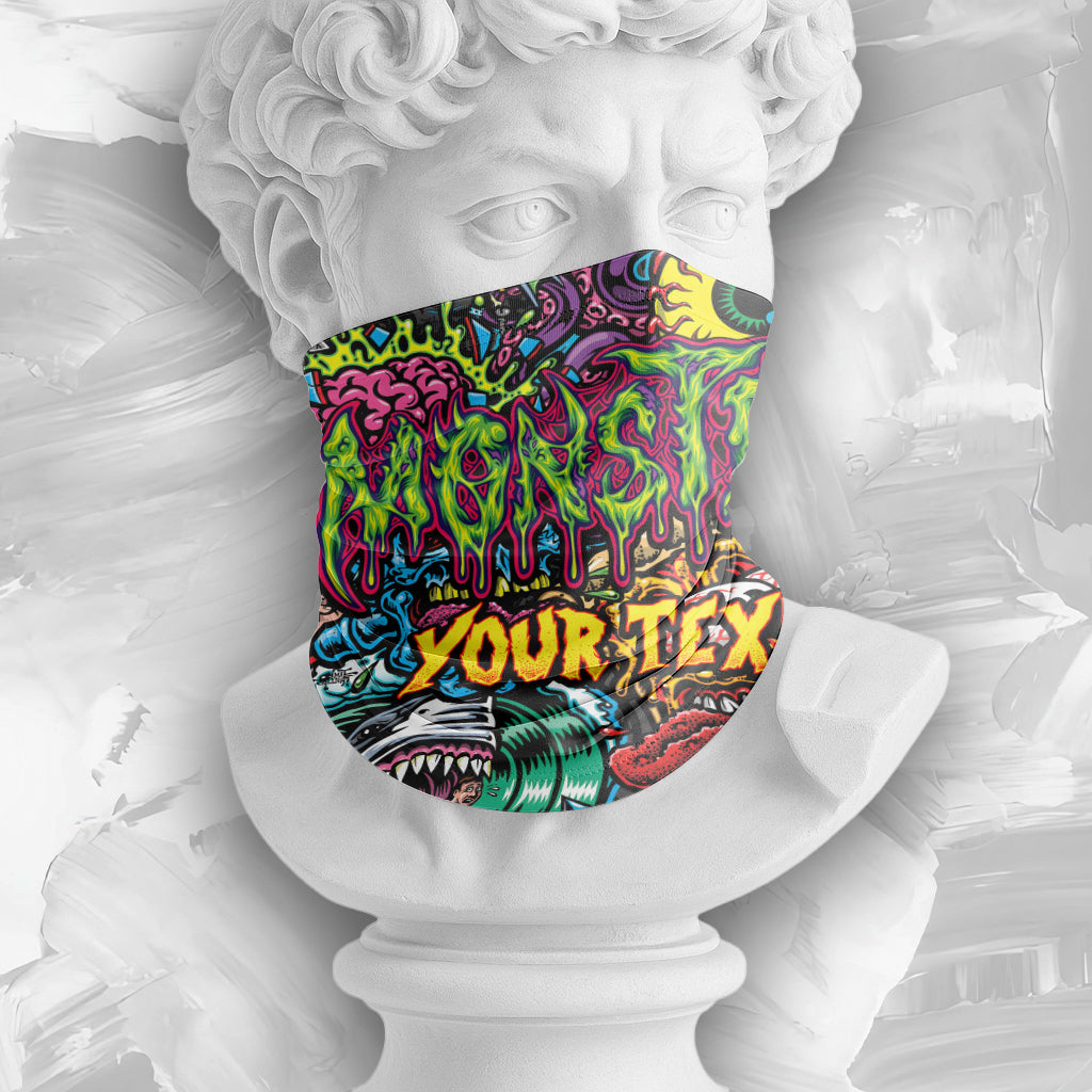 Personalised Monster Mashup Design Halloween Vibes Bandana - TH02