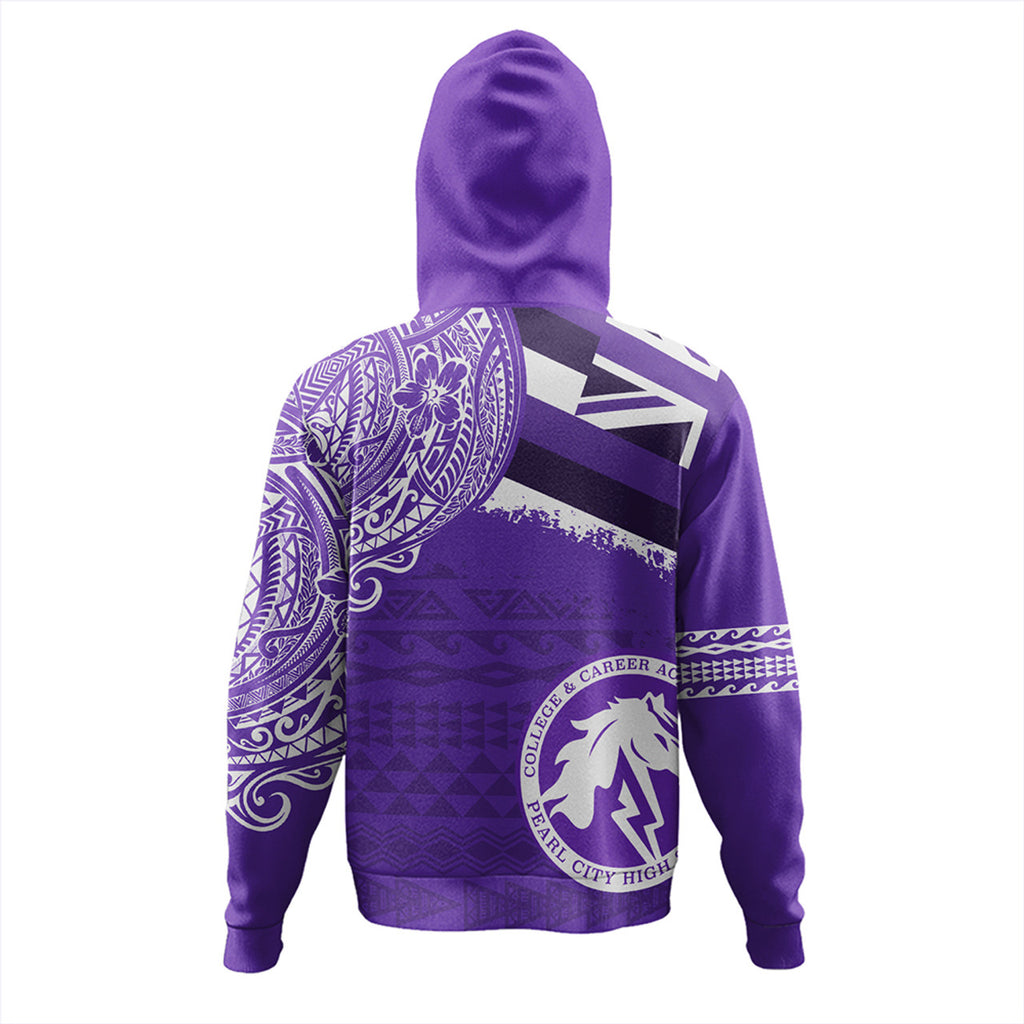 Hawaii Pearl City High School With Crest Style Hoodie Unisex