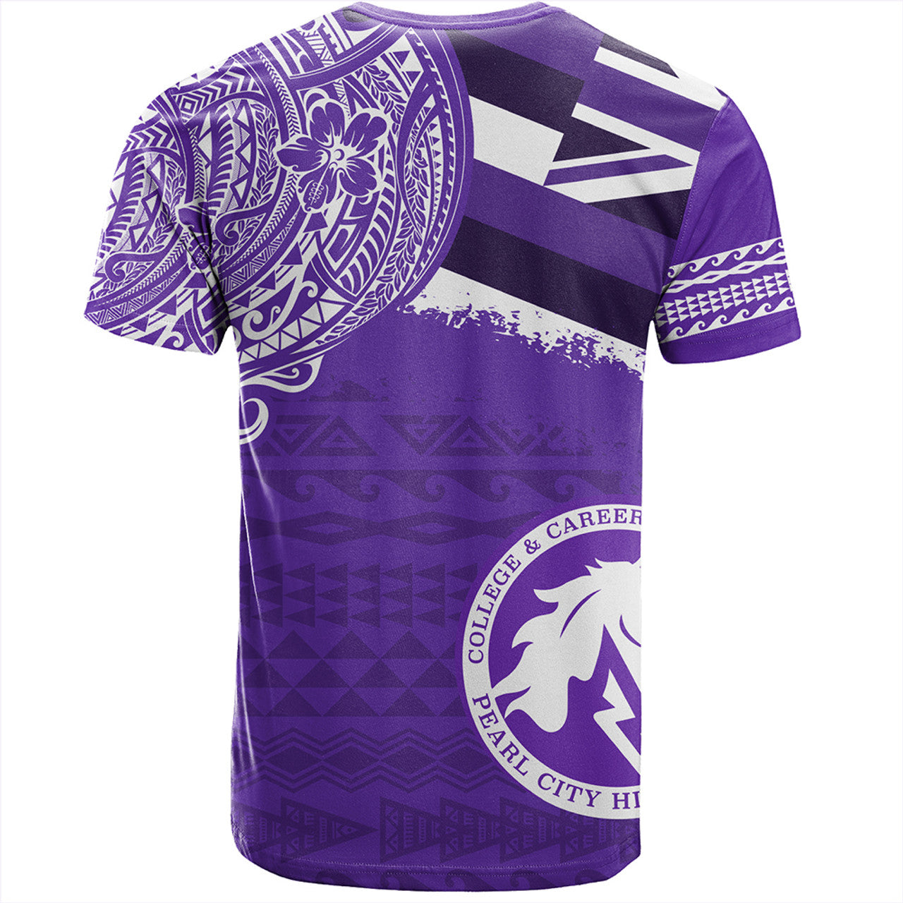 Hawaii Pearl City High School With Crest Style T-shirt Unisex