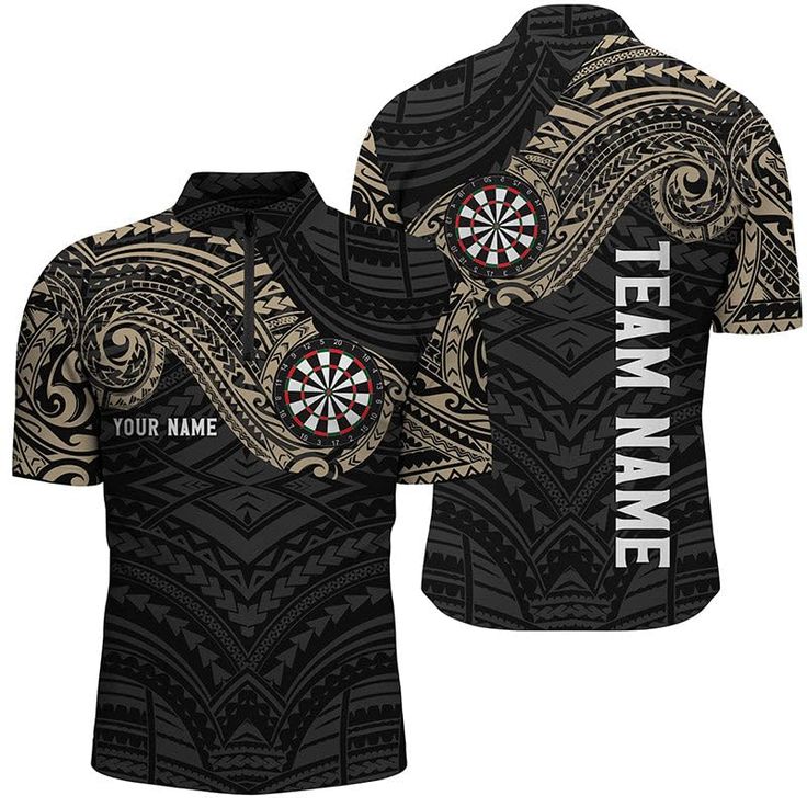 Personalised - Champion Tribal Darts Polynesian Polo Shirt For Men/Women