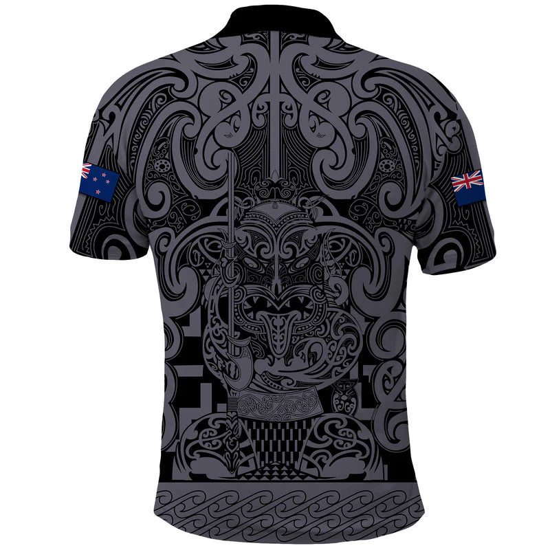 New Zealand Taiaha Maori Tattoo Polo Shirt Unisex