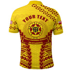Personalised - Tonga High School With Polynesian Pattern Polo Shirt