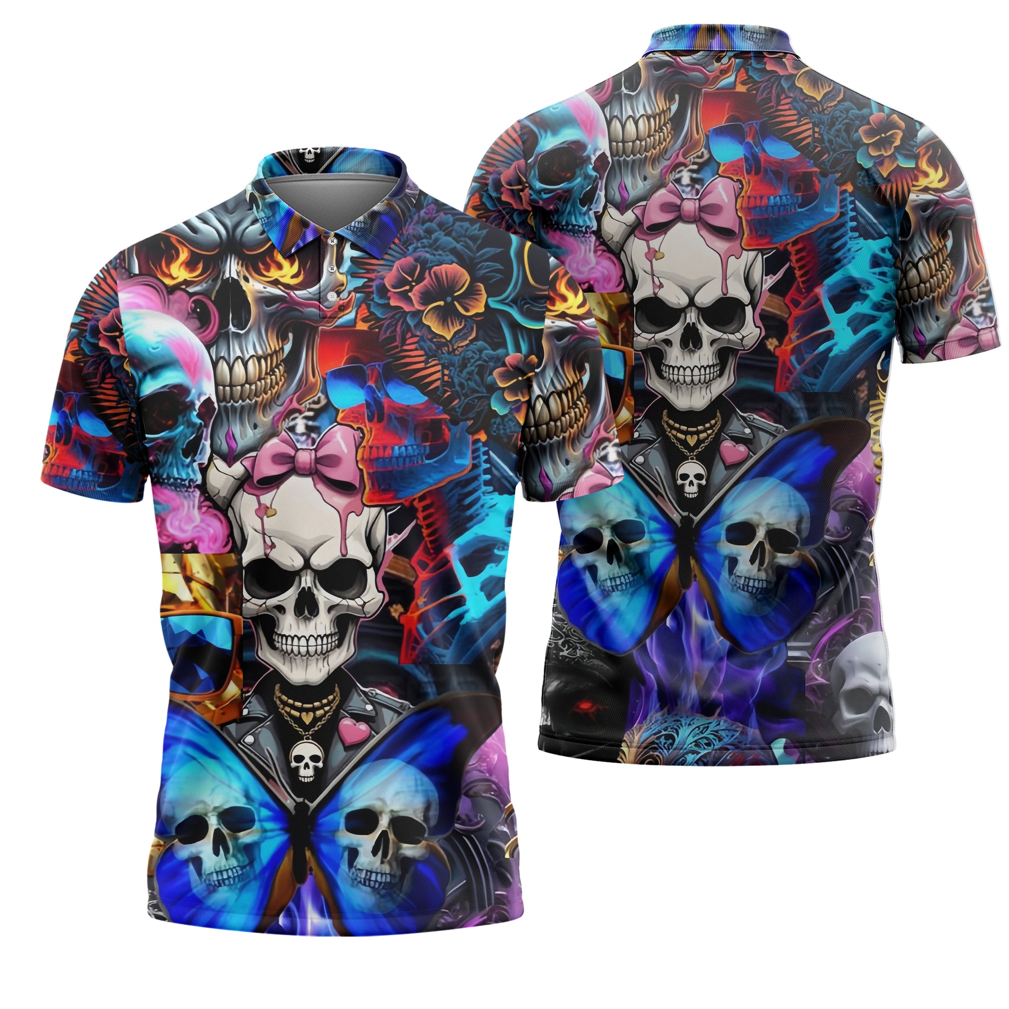 Lethal Beauty Design Halloween Vibes Polo Shirt - TH02