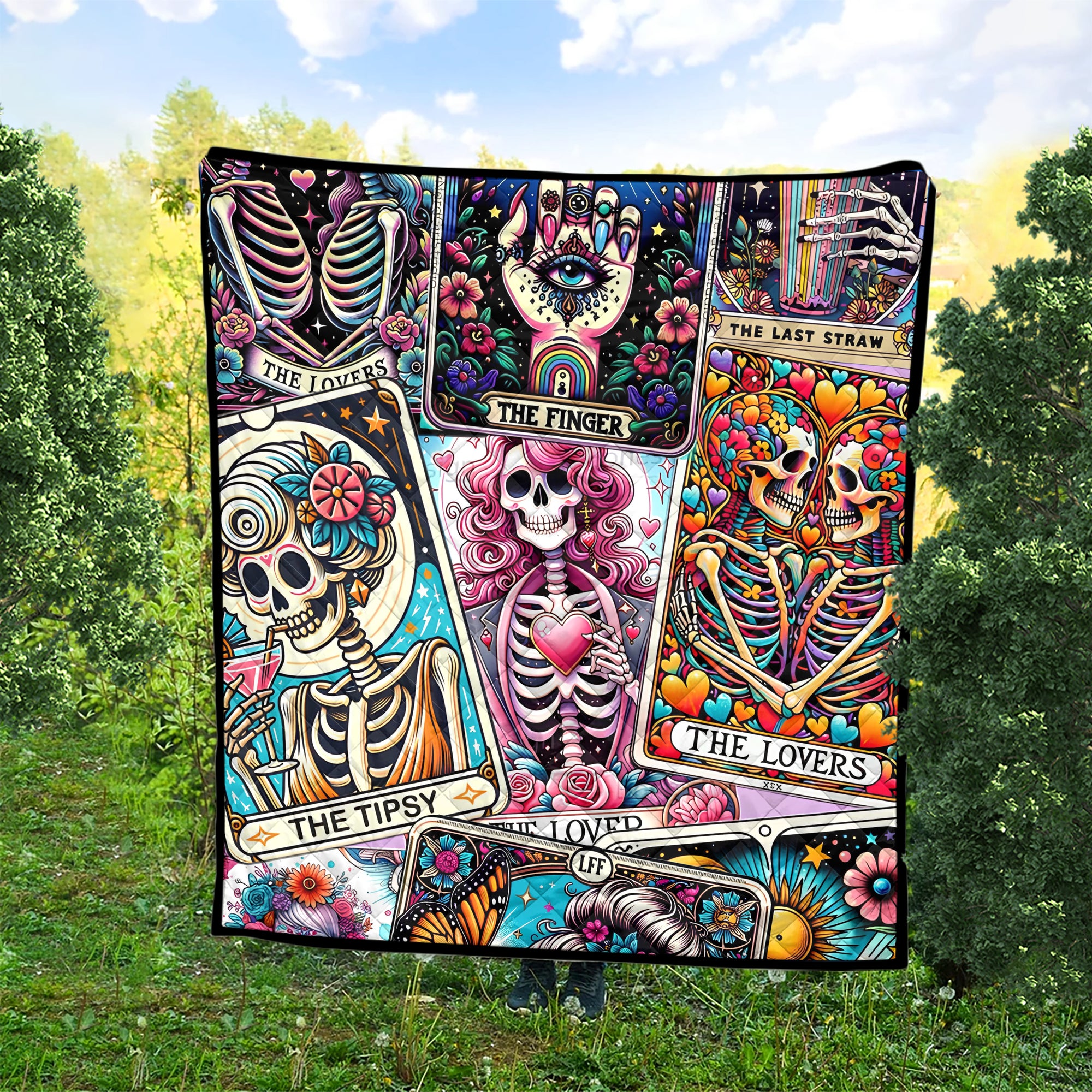 Skullgirls Design Halloween Vibes Premium Quilt - TH02