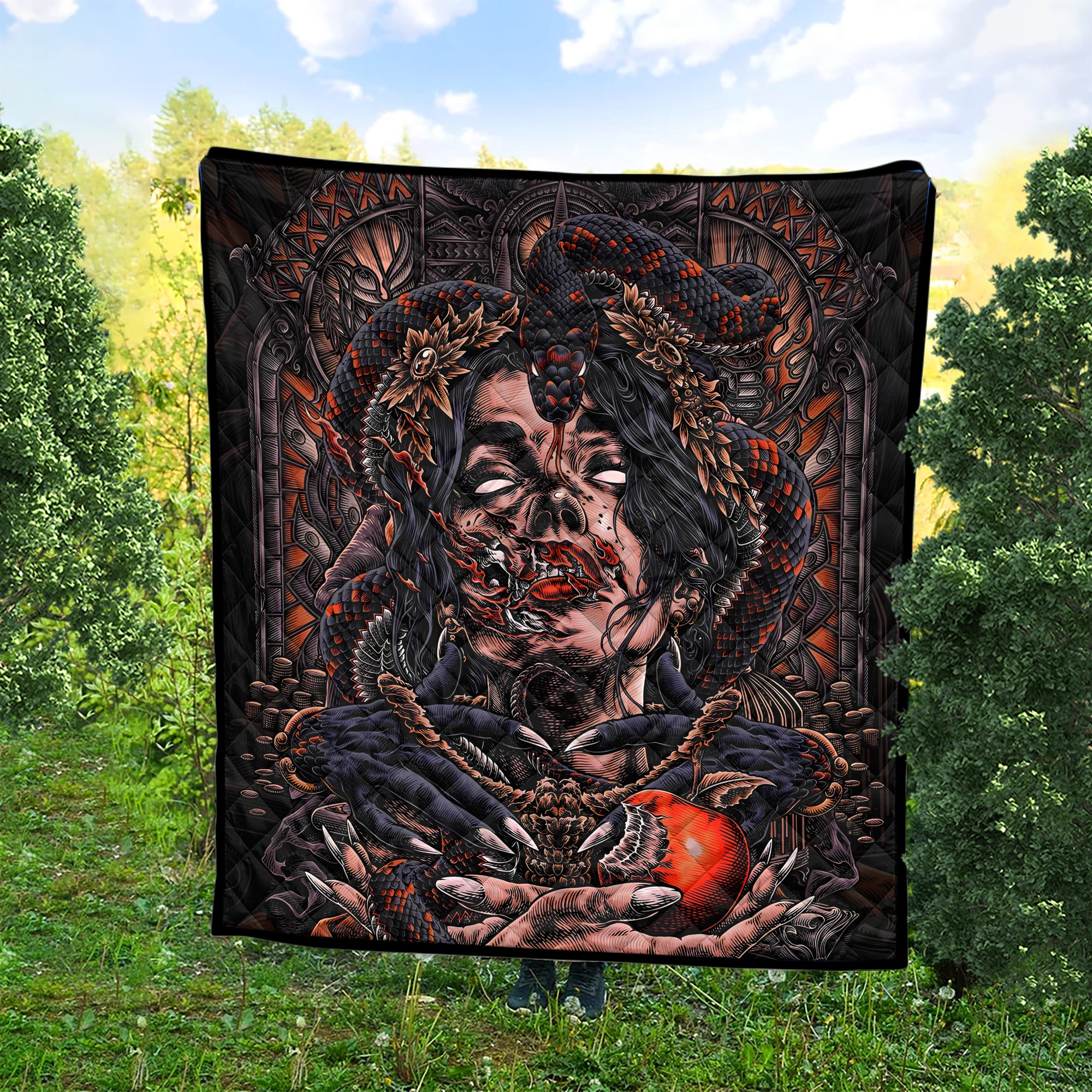 Fallen Angel Design Halloween Vibes Premium Quilt - TH02