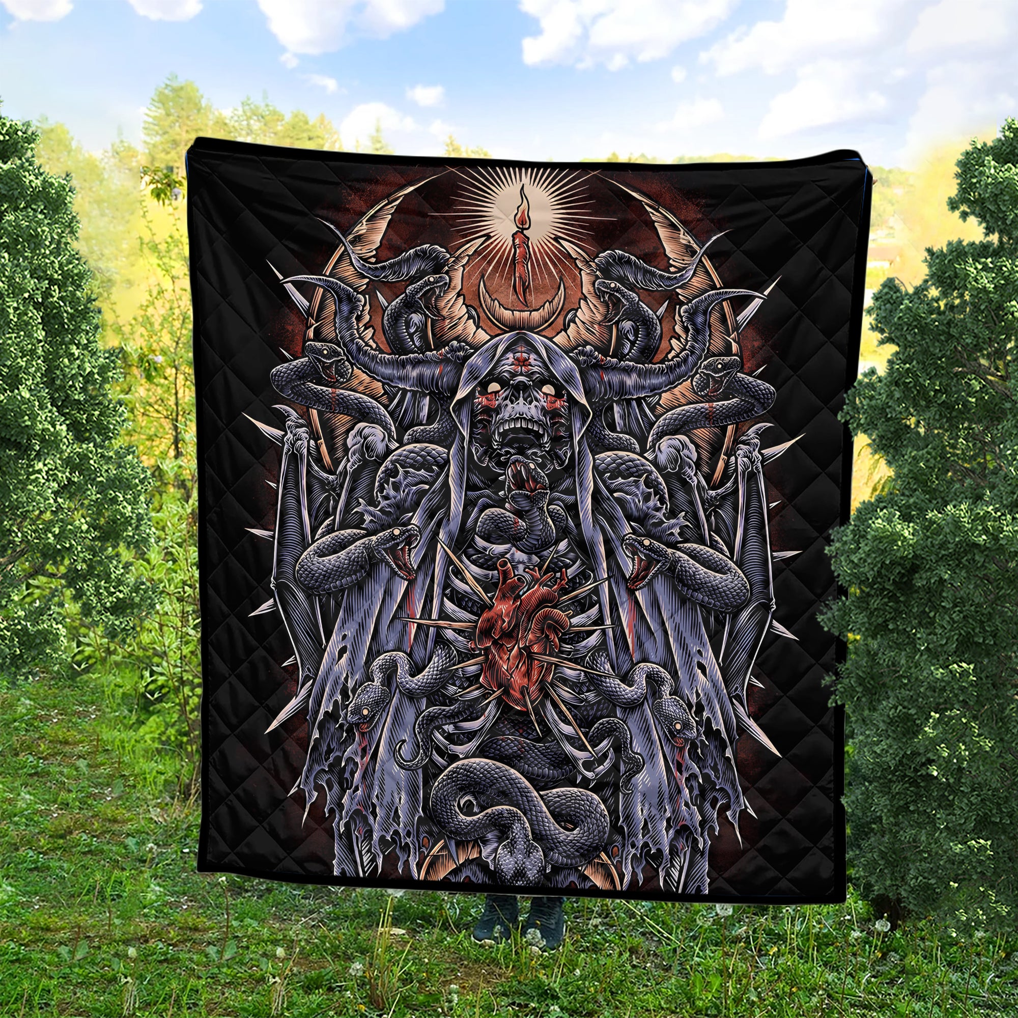 Serpent's Covenant Design Halloween Vibes Premium Quilt - TH02