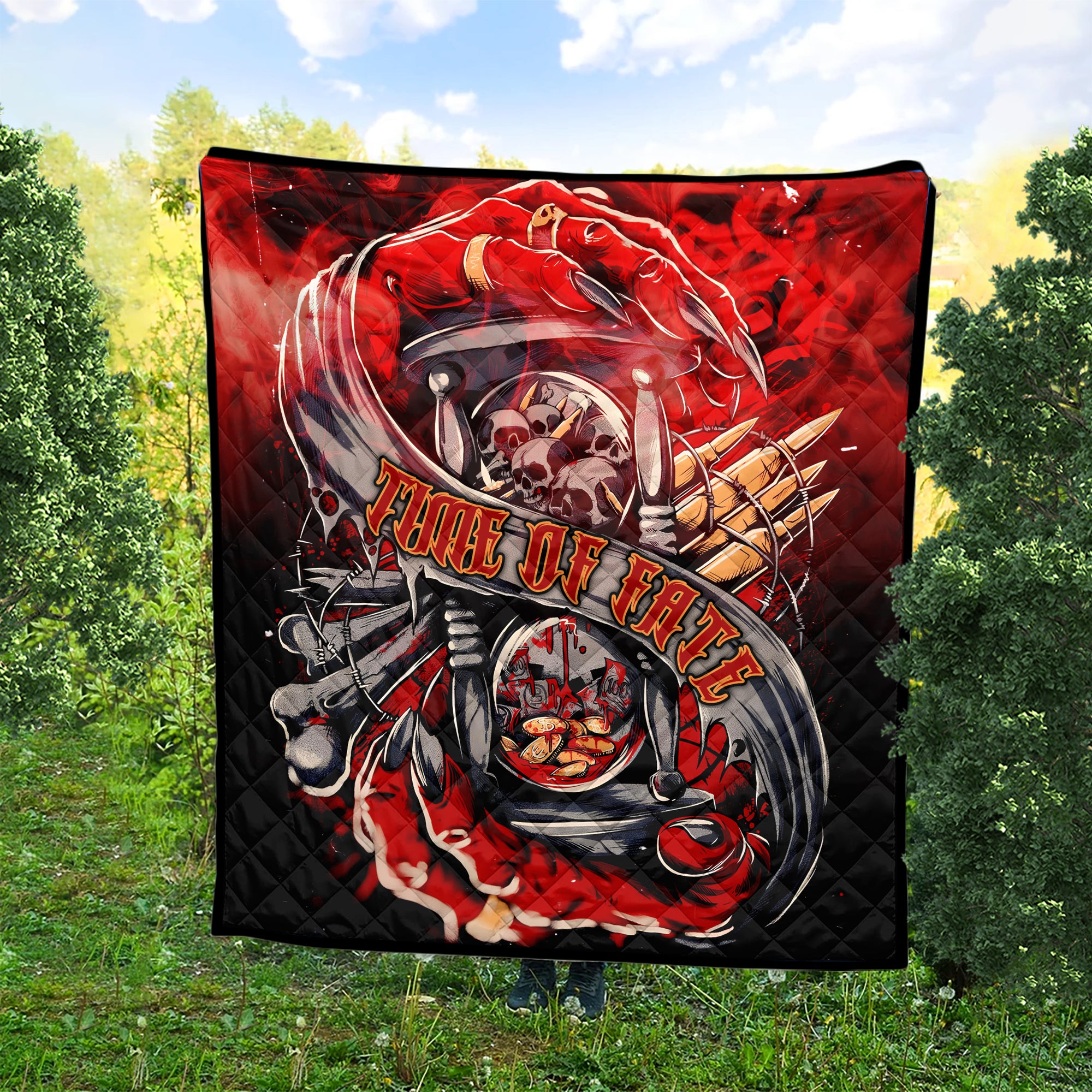 Time Of Fate Design Halloween Vibes Premium Quilt - TH02
