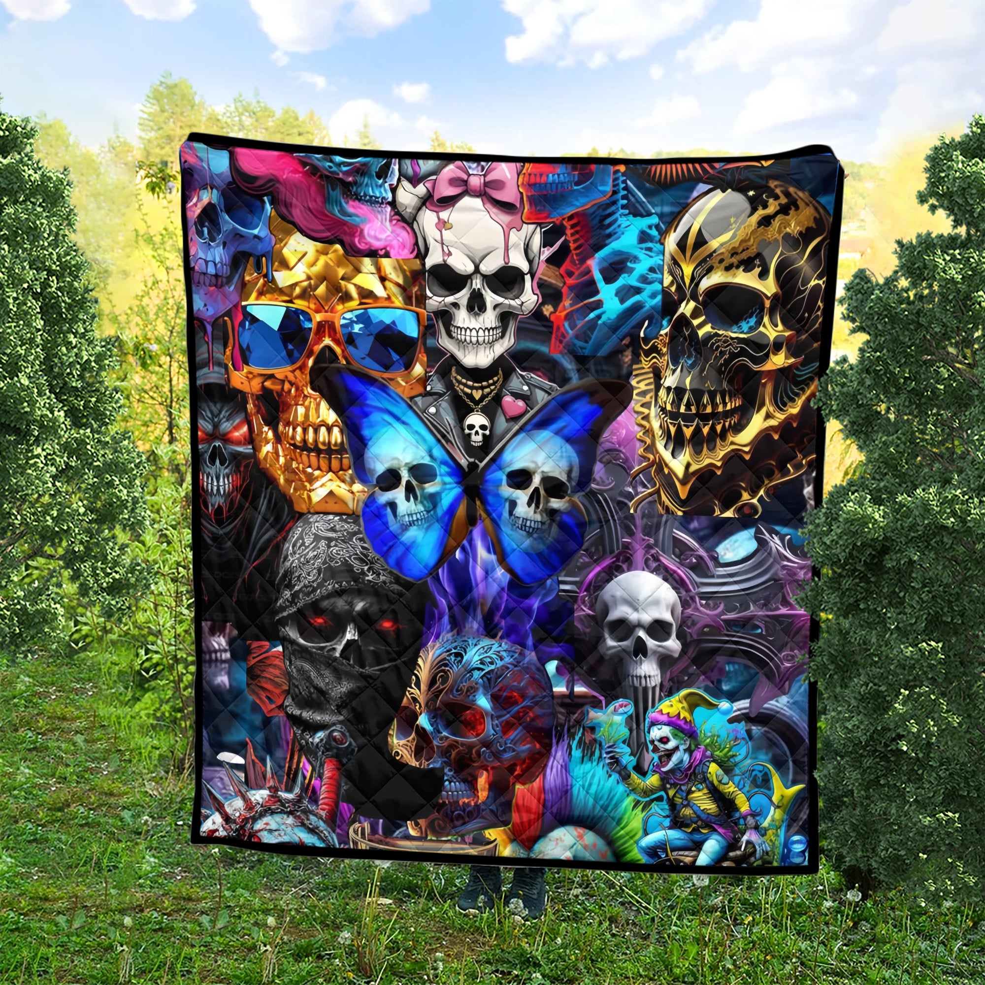 Lethal Beauty Design Halloween Vibes Premium Quilt - TH02