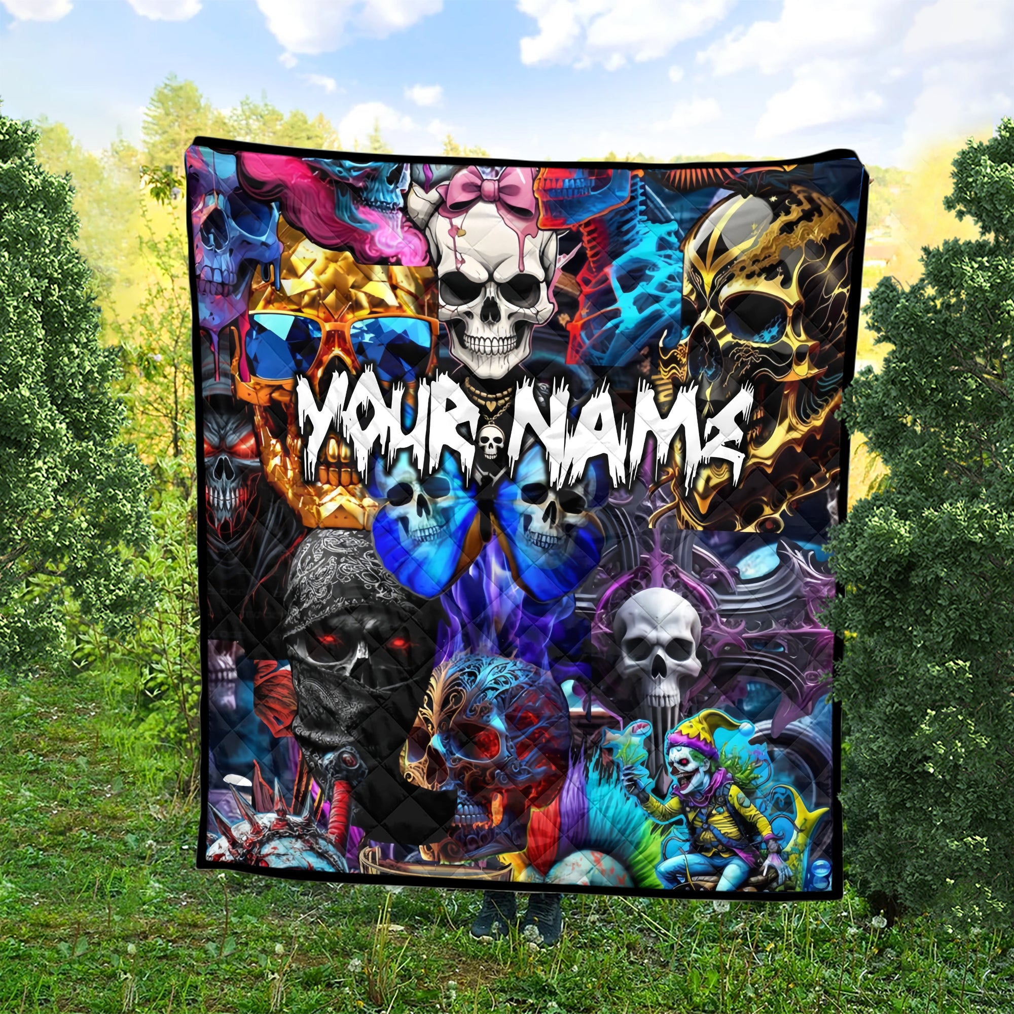 Personalised Lethal Beauty Design Halloween Vibes Premium Quilt - TH02