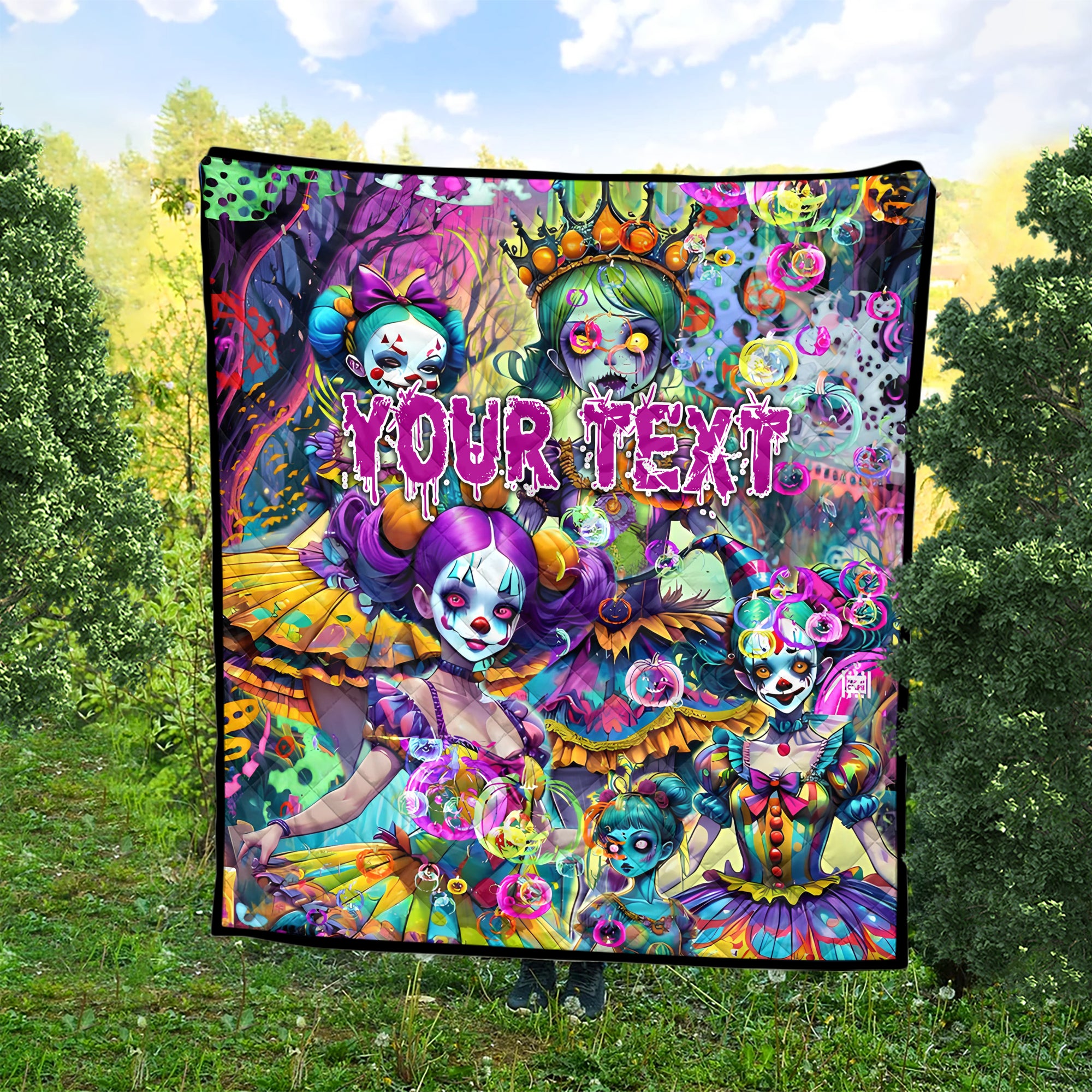 Personalised Doll Soul Design Halloween Vibes Premium Quilt - TH02