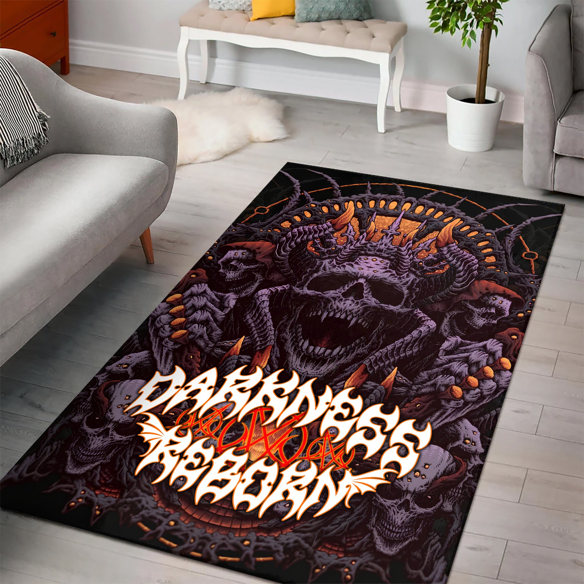 Darkness Reborn Design Halloween Vibes Area Rug - TH02