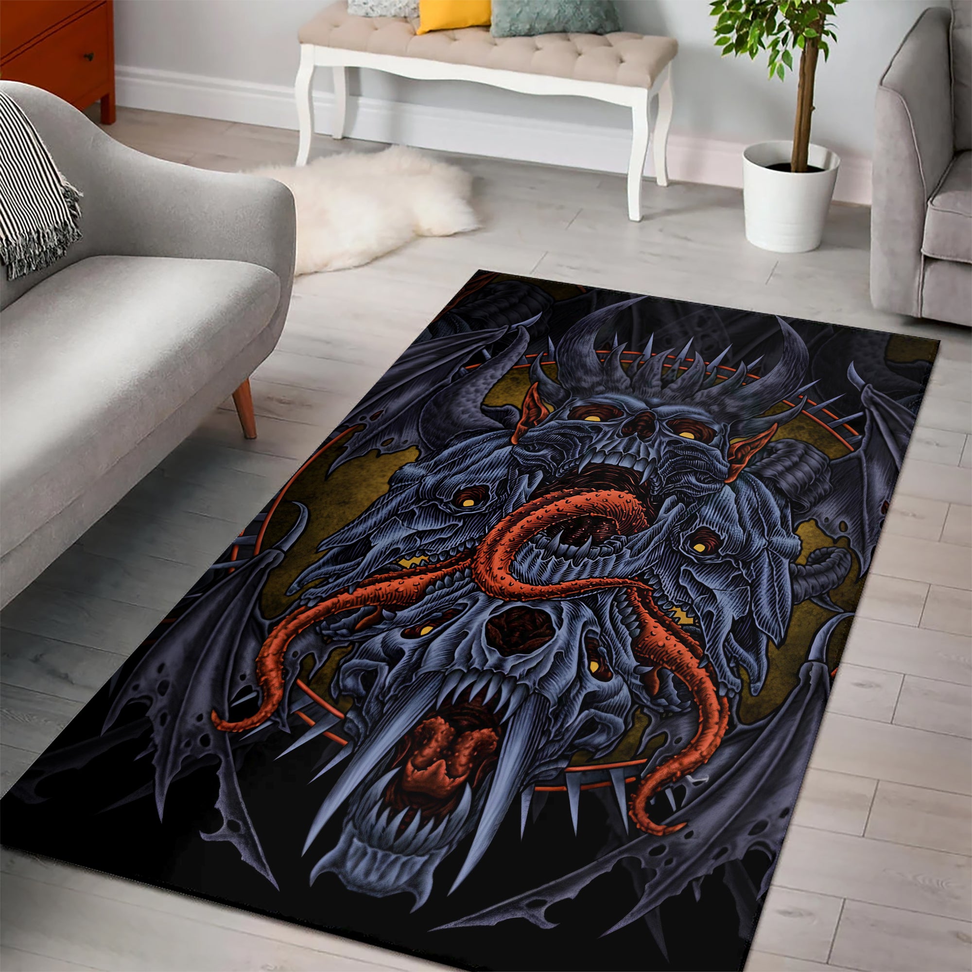 Monster Origin Design Halloween Vibes Area Rug - TH02