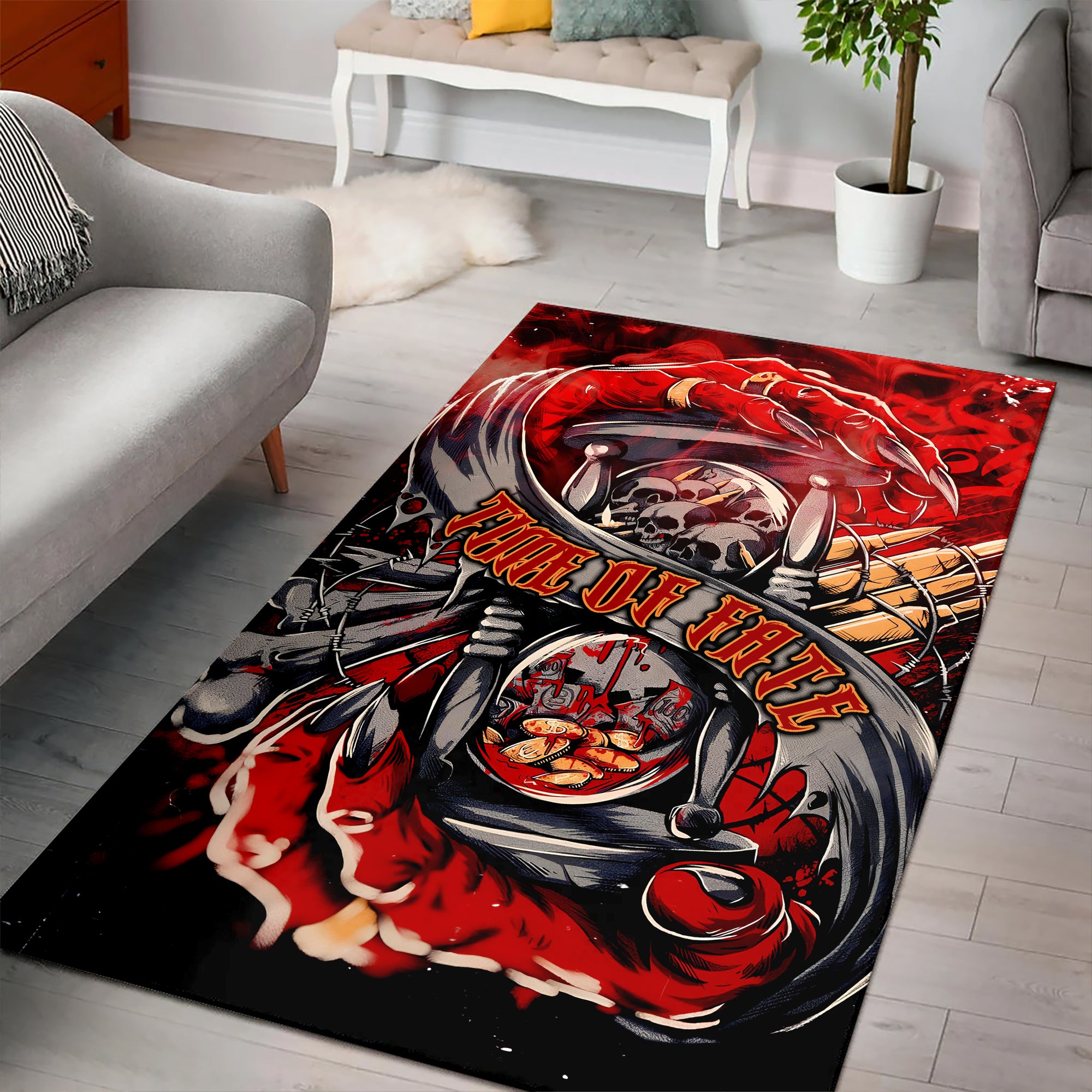 Time Of Fate Design Halloween Vibes Area Rug - TH02