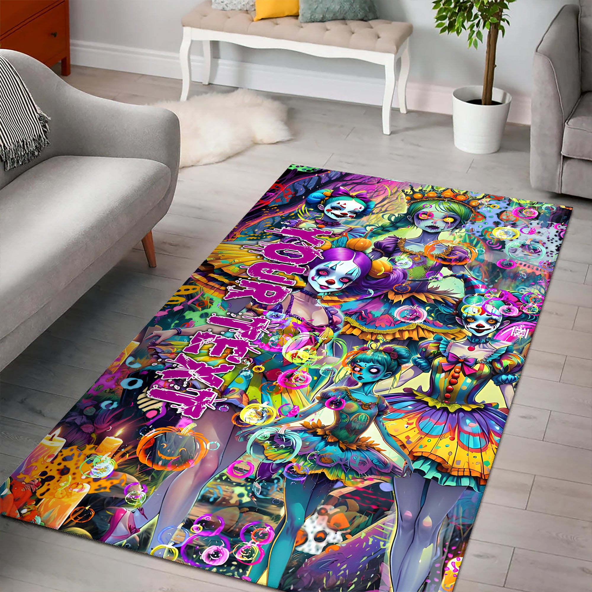 Personalised Doll Soul Design Halloween Vibes Area Rug - TH02