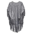Velvet Dusk Tassel Shawl