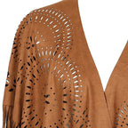 Velvet Dusk Tassel Shawl