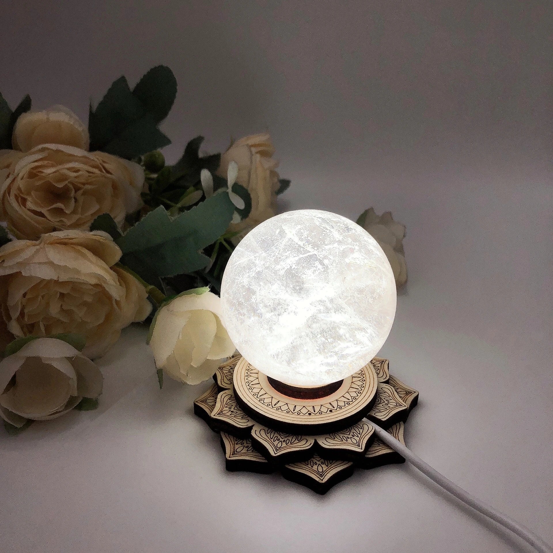 ZenBloom Wooden Lotus Decor