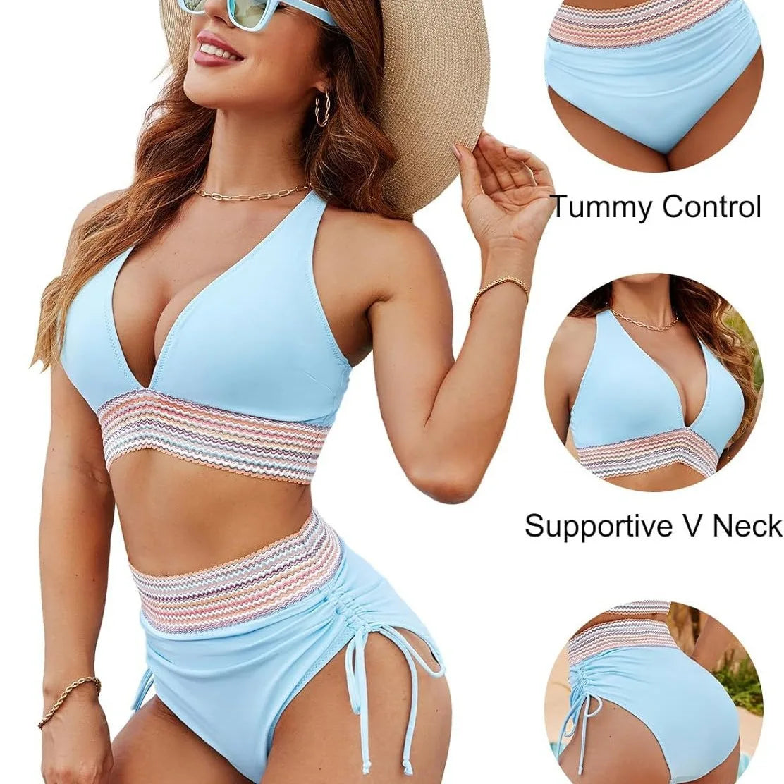 Palm Lines Bikini Set