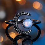 Midnight Moon Crystal Ring