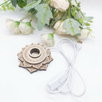 ZenBloom Wooden Lotus Decor