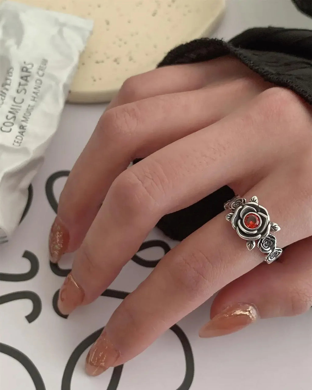 Minimalist Irregular Cocktail Ring