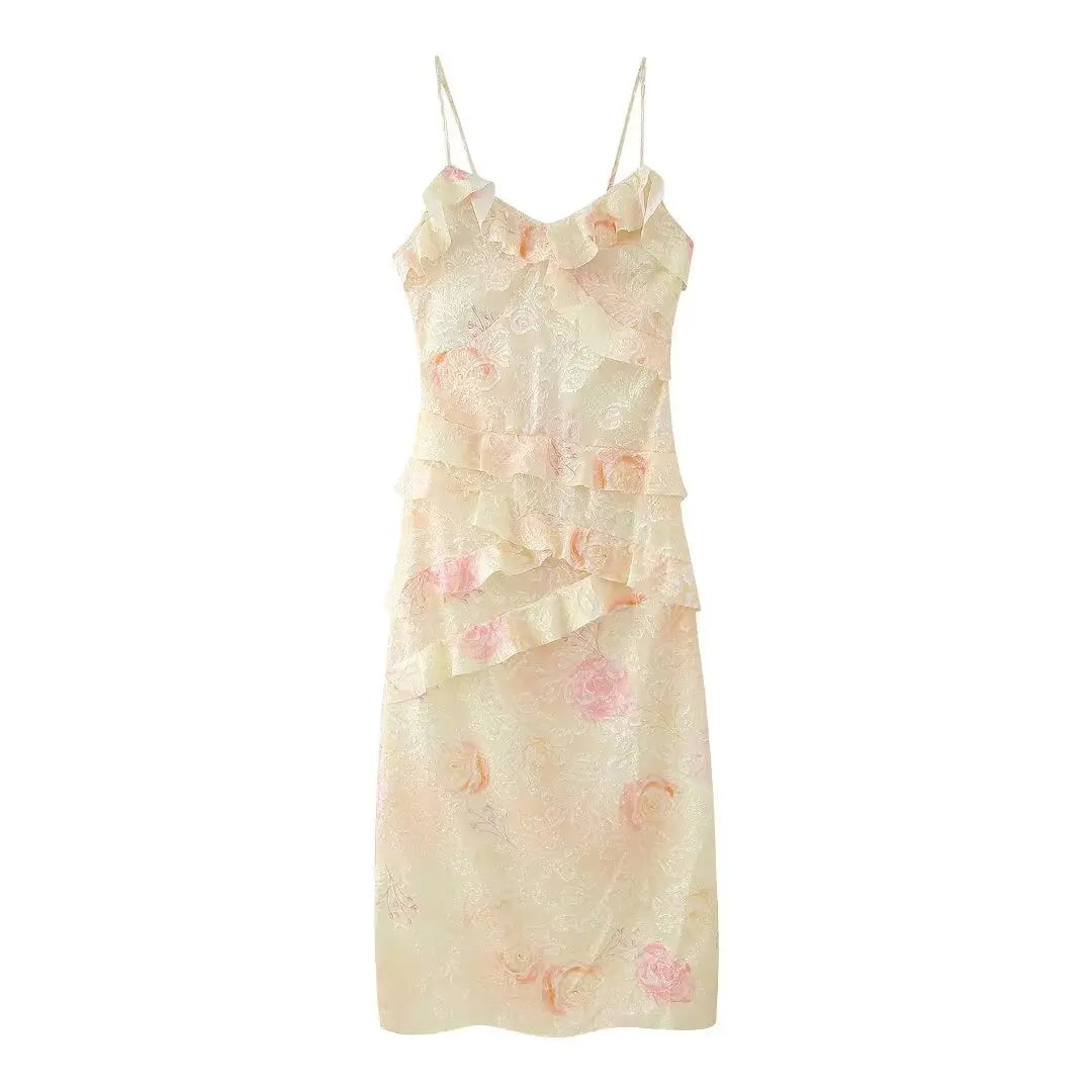 Summer Bloom Spaghetti Dress