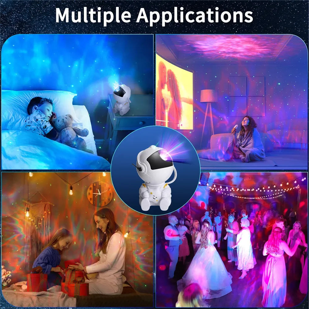 Astronaut Galaxy Projector Night Light