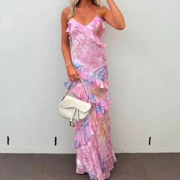 Summer Bloom Spaghetti Dress