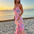 Summer Bloom Spaghetti Dress