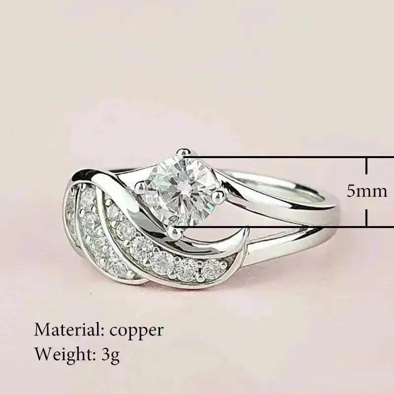 Zircon Engagement Ring for Women