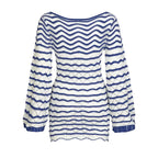 Seabreeze – Flowy V-Neck Pullover Dress