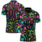 Personality Graffiti Print Custom Polo Shirts Summer Trend New - AL01