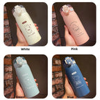 Cute Straw Thermos Bottle