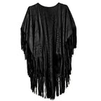 Velvet Dusk Tassel Shawl