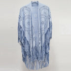 Velvet Dusk Tassel Shawl