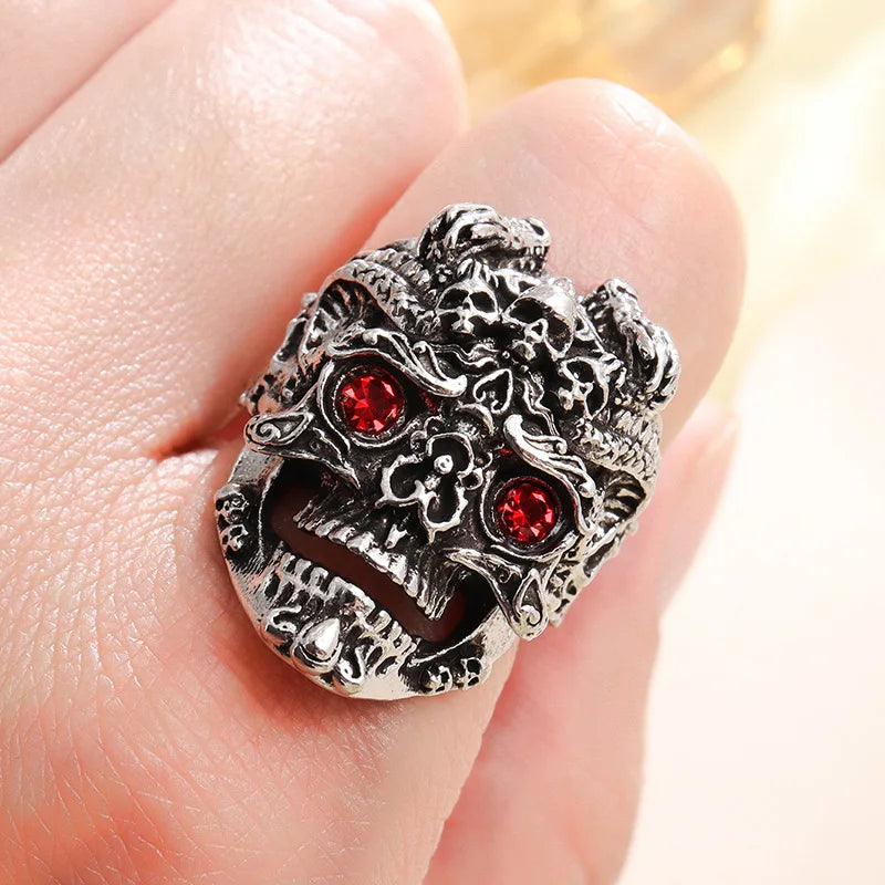 Bold Punk Rock Statement Ring