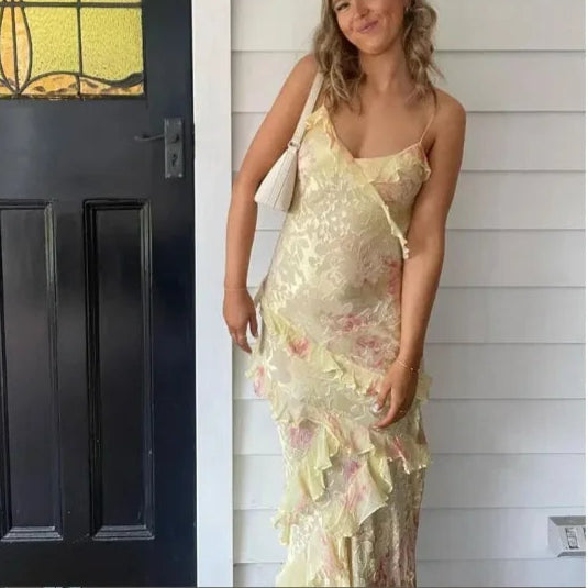 Summer Bloom Spaghetti Dress