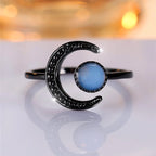 Midnight Moon Crystal Ring