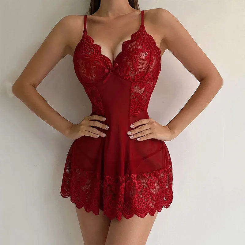 Luna Soft V-Neck Lingerie Dress