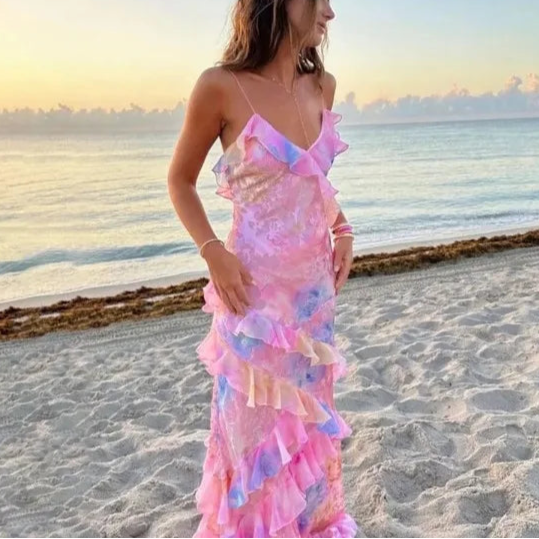Summer Bloom Spaghetti Dress