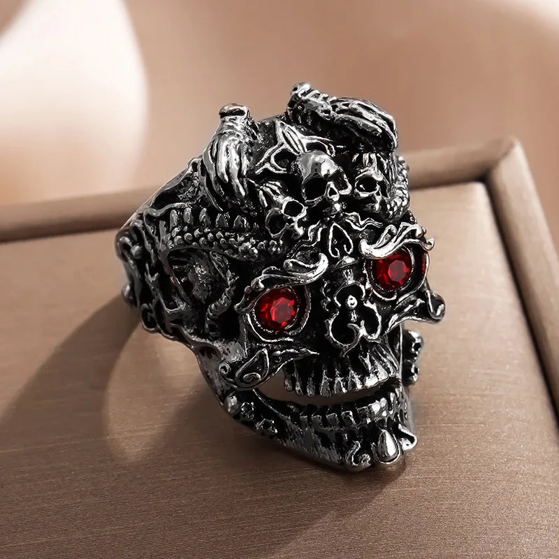 Bold Punk Rock Statement Ring