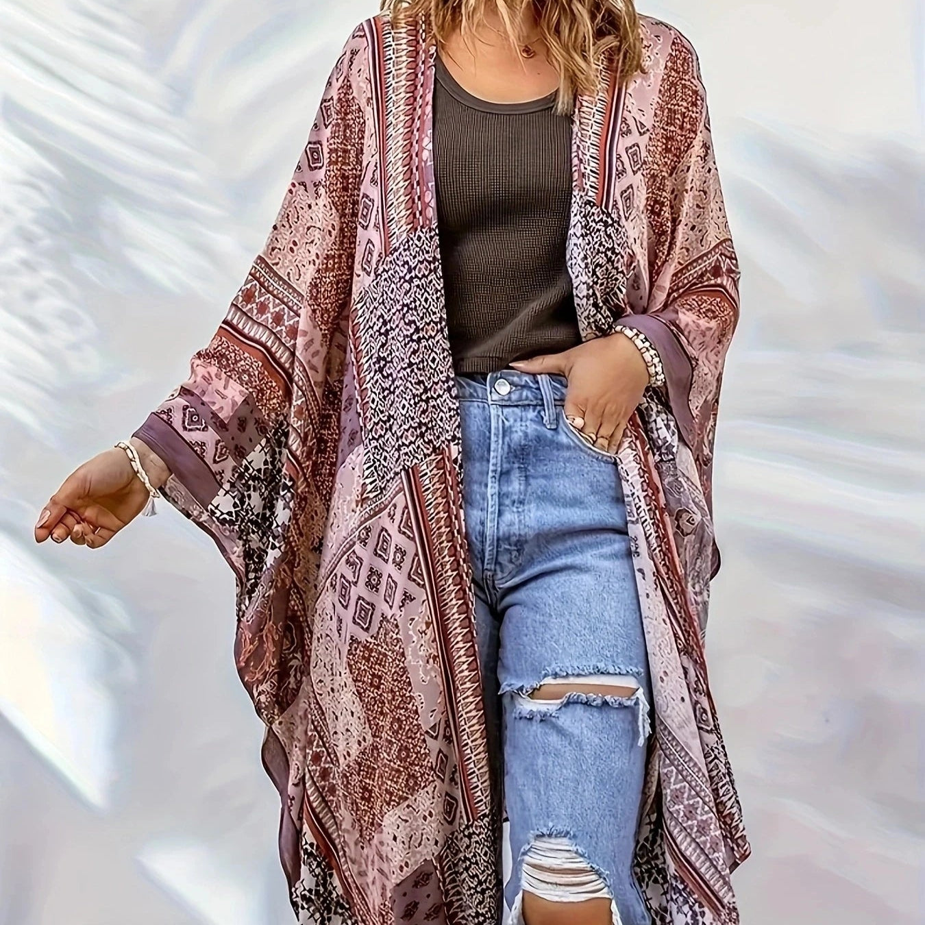Sahara Sunset Boho Kimono