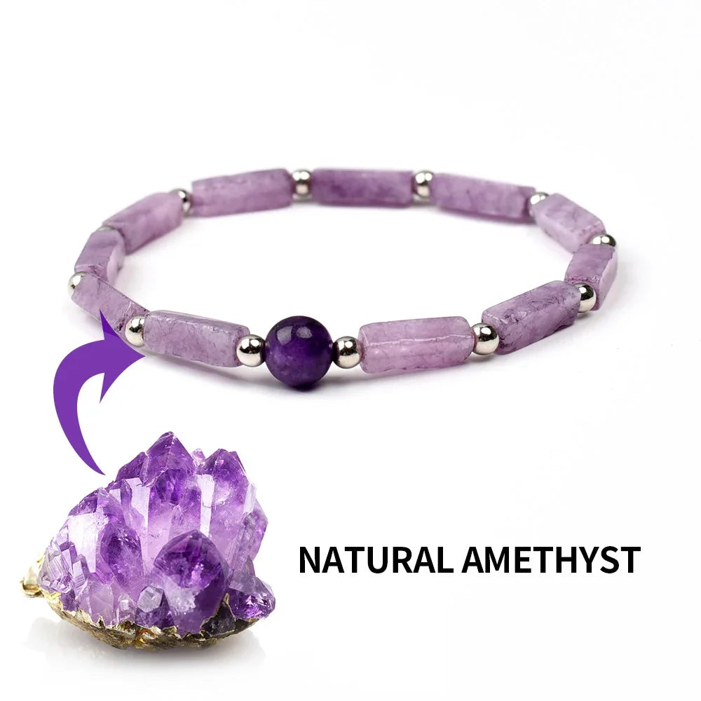 Natural Amethyst Energy Bracelet