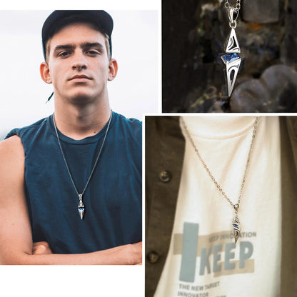 Steel Faith Torque Necklace