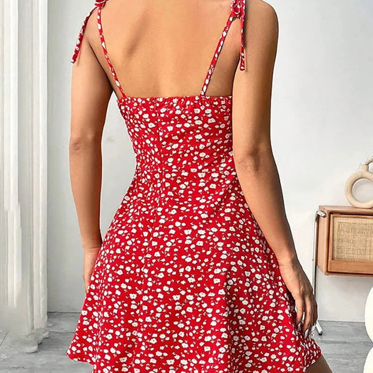 Floral Spaghetti Strap Dress