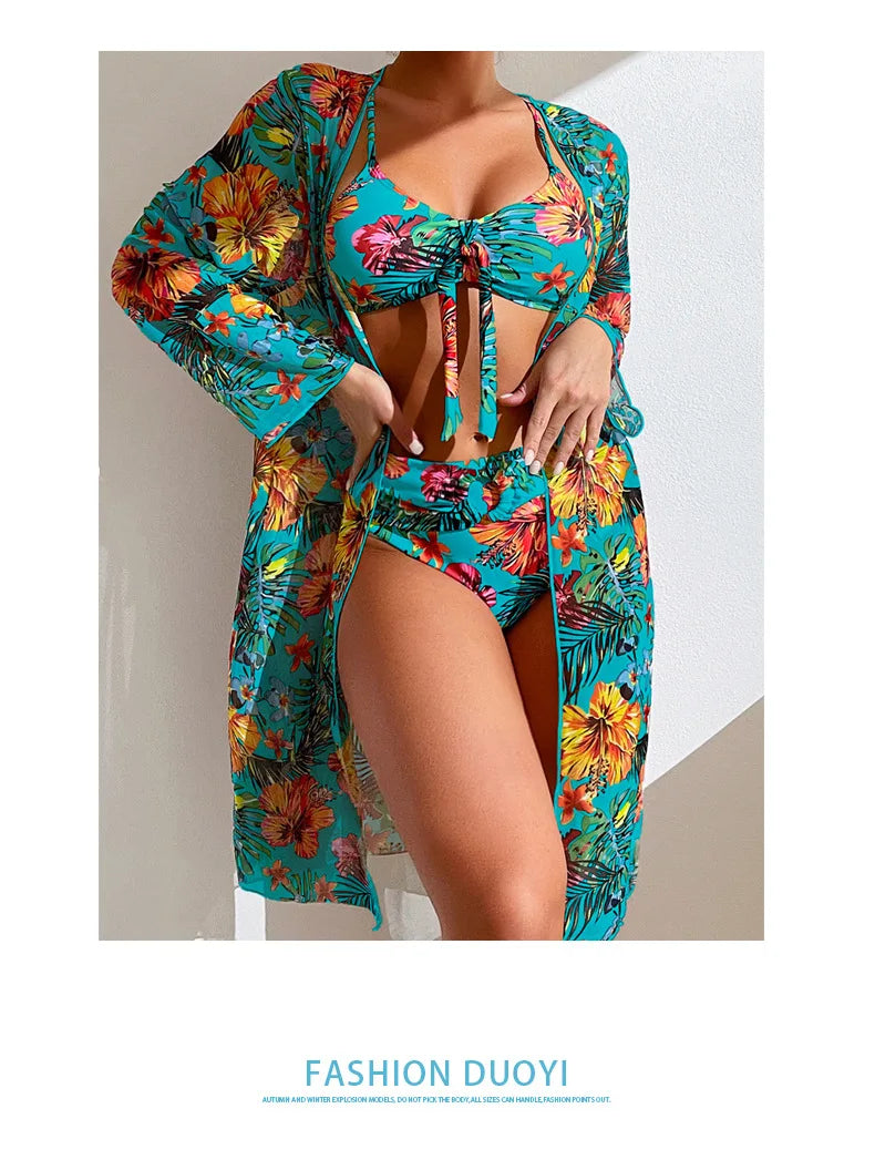 Heatwave 3-Piece Bikini Set