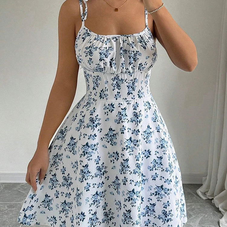 Floral Spaghetti Strap Dress